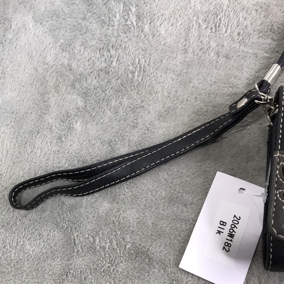 Western Wallet/ Wristlet Vegan Leather Blue Topaz New - Picture 2 of 11